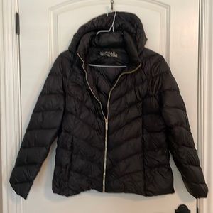 Zip up puffer jacket with hood